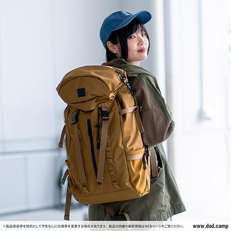 DOD ディーオーディー フラサクCD 大容量 軽量 35L PC収納 フラップリュック バックパック CORDURA 撥水 A4 BA047-CA