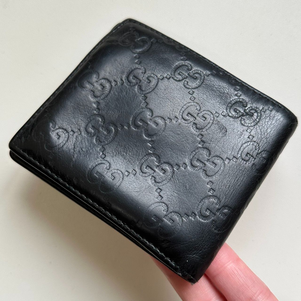 グッチ GUCCI 二つ折り財布 インターロッキングG ブラック GULLKHAN_COM