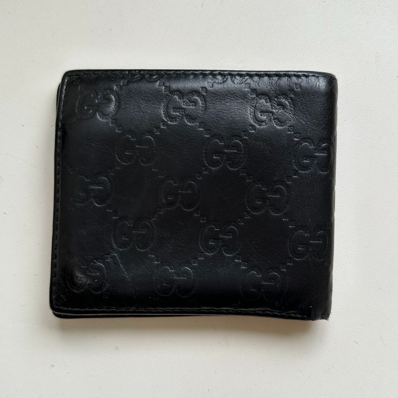 グッチ GUCCI 二つ折り財布 インターロッキングG ブラック