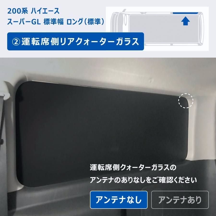 送料無料 200系 ハイエース スーパーGL 標準幅 ウィンドウパネル 5面セット ｜ 窓 パネル サンシェード ボード カーテン 遮光 車中泊 内装 パーツ カスタム プロダックス BRIGHTFACE_UK