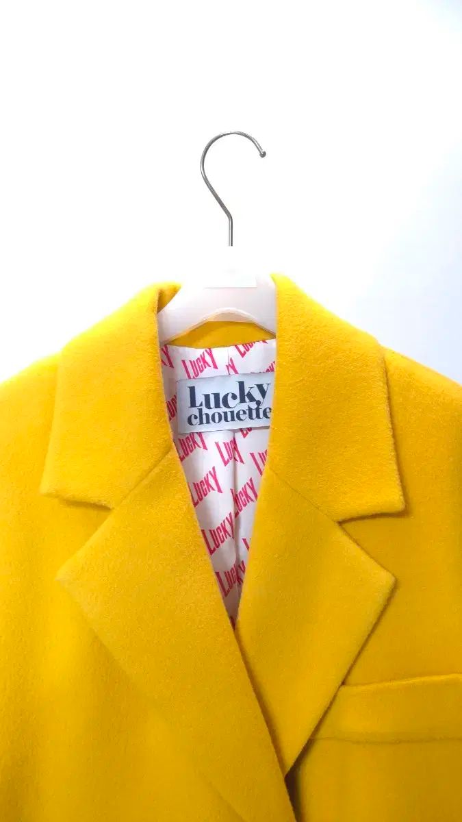 ラッキーシュエトゥ マスタード ダブルブレスト ロングコート 38 サイズ