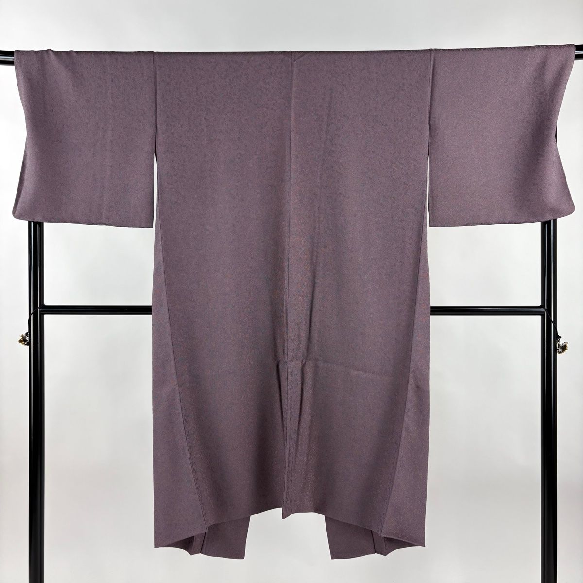 道中着 身丈123.5cm 裄丈70.5cm L 和装コート ほていや 鮫 紫 正絹 名品