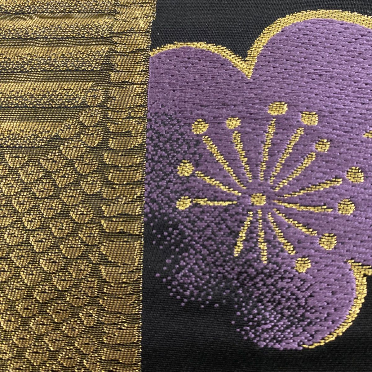 袋帯 秀品 やまと 梅 桜 金糸 刺繍 金茶 六通 正絹 【中古】 - メルカリ