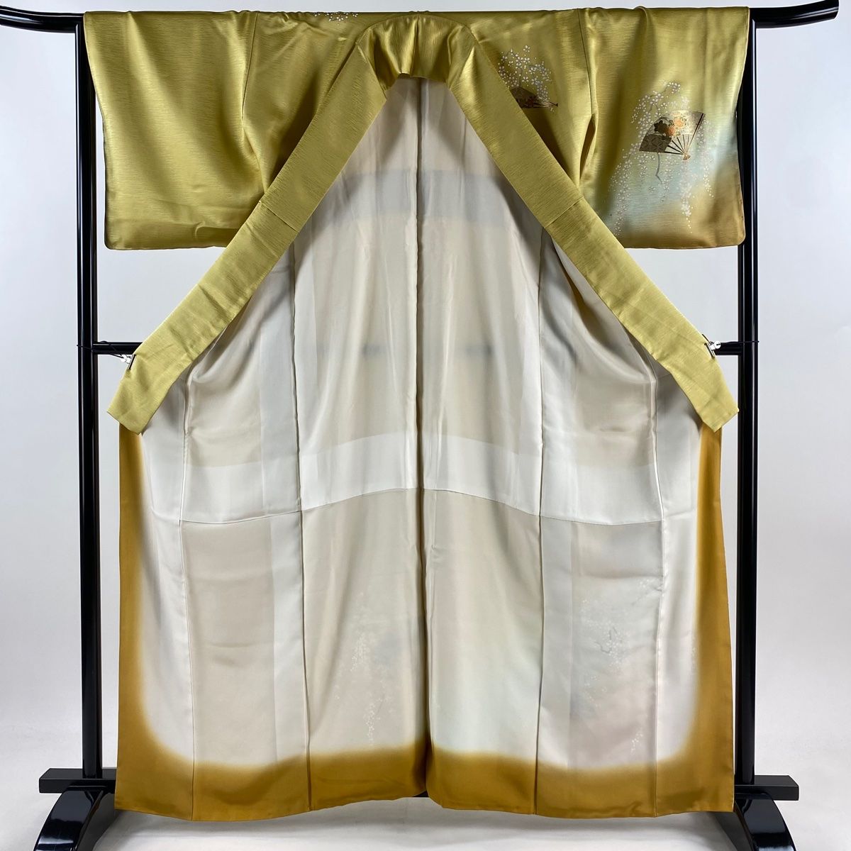 平和屋着物○訪問着 梅文 金彩 鬼しぼ縮緬 正絹 逸品 AABD4790ph 平和