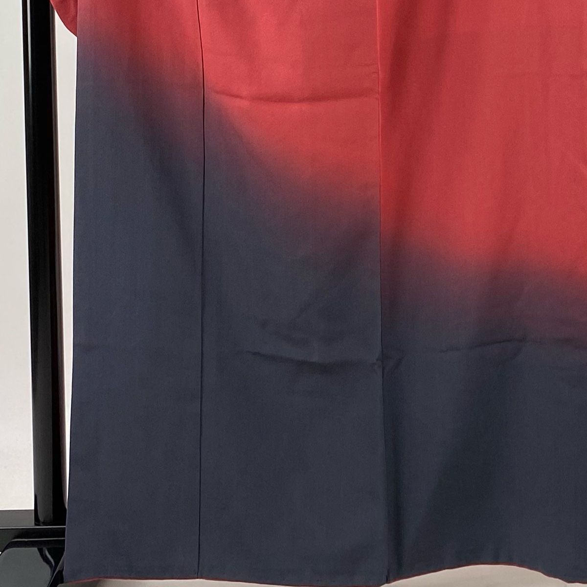 振袖 身丈163cm 裄丈70cm L 袷 藤 茜色 正絹 秀品