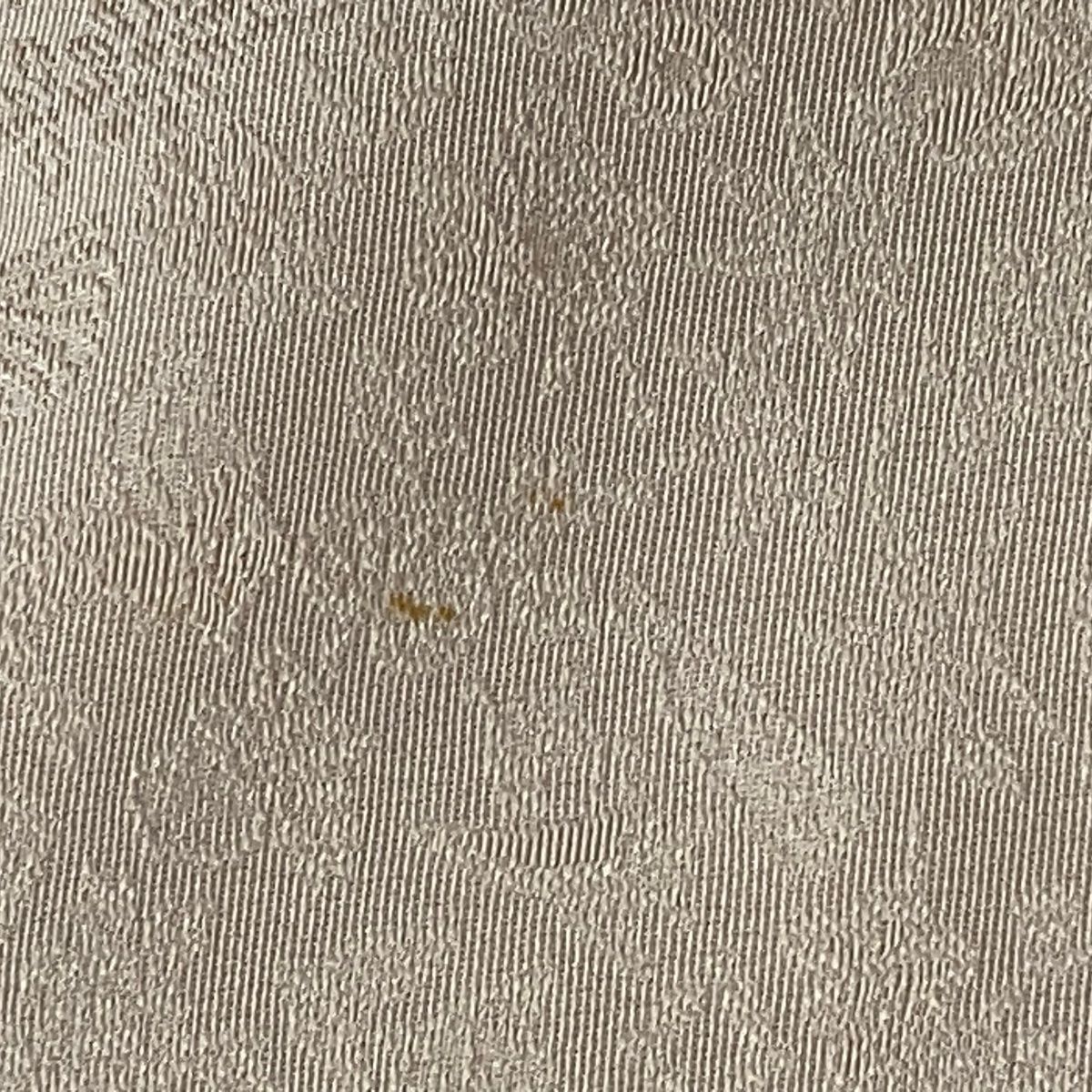 美品】 付下げ 身丈157.5cm 裄丈65.5cm M 袷 花丸文 芝 刺繍 金糸 薄茶