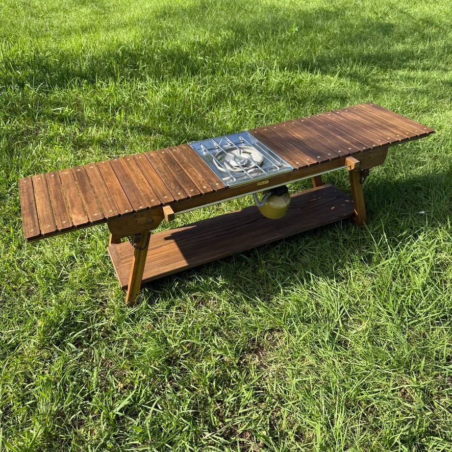 無垢材天板 キャンプテーブル