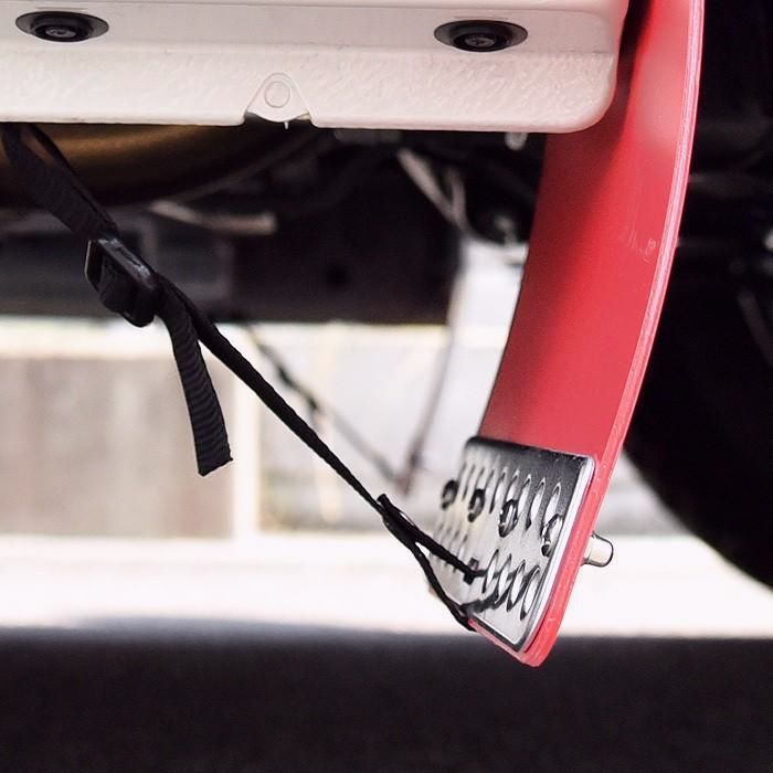 送料無料 200系 ハイエース 大型 マッドガード 泥除け レッド 1台分 セット マッド フラップ 無地 BRIGHTFACE_UK