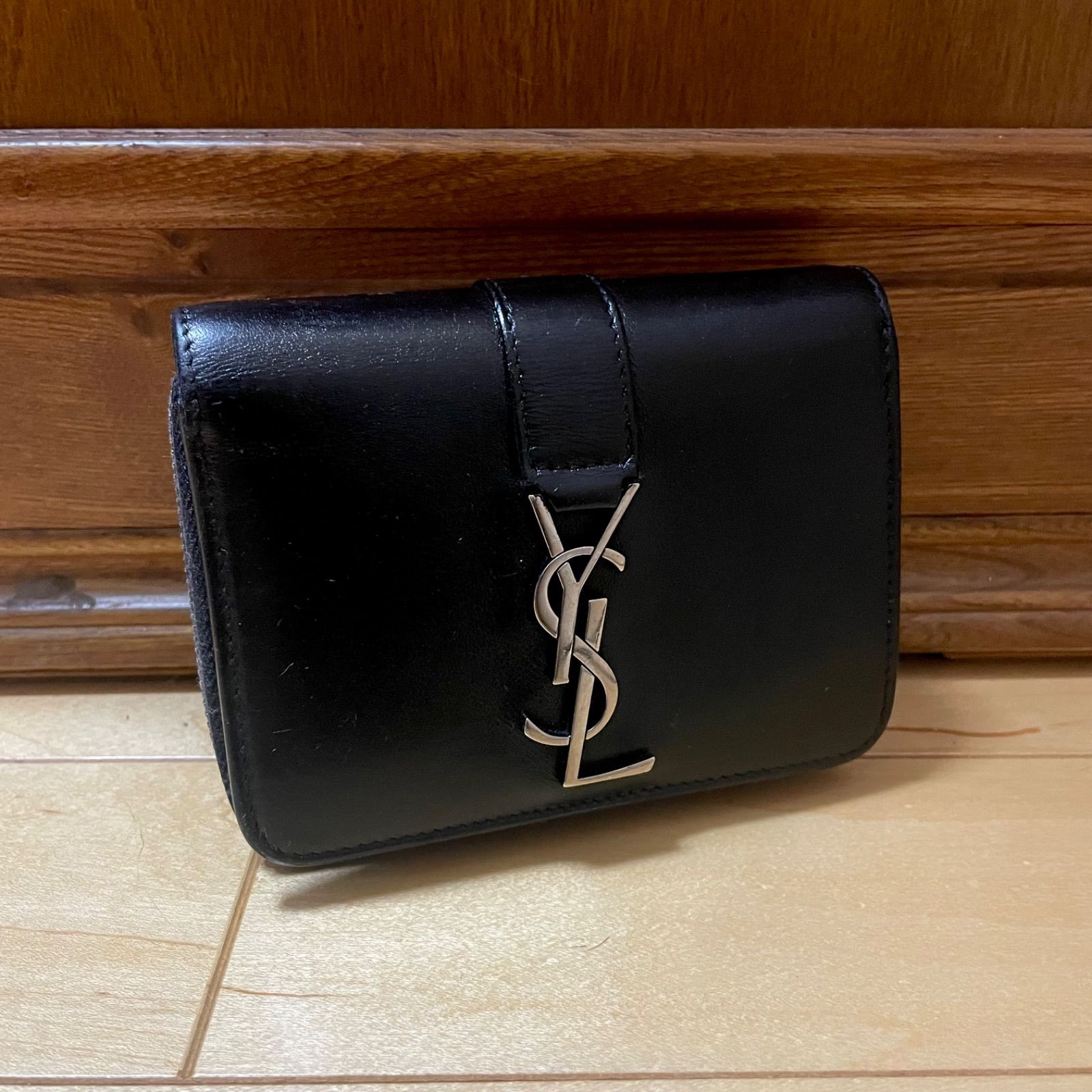 SAINT LAURENT 折り財布 YSL レザー