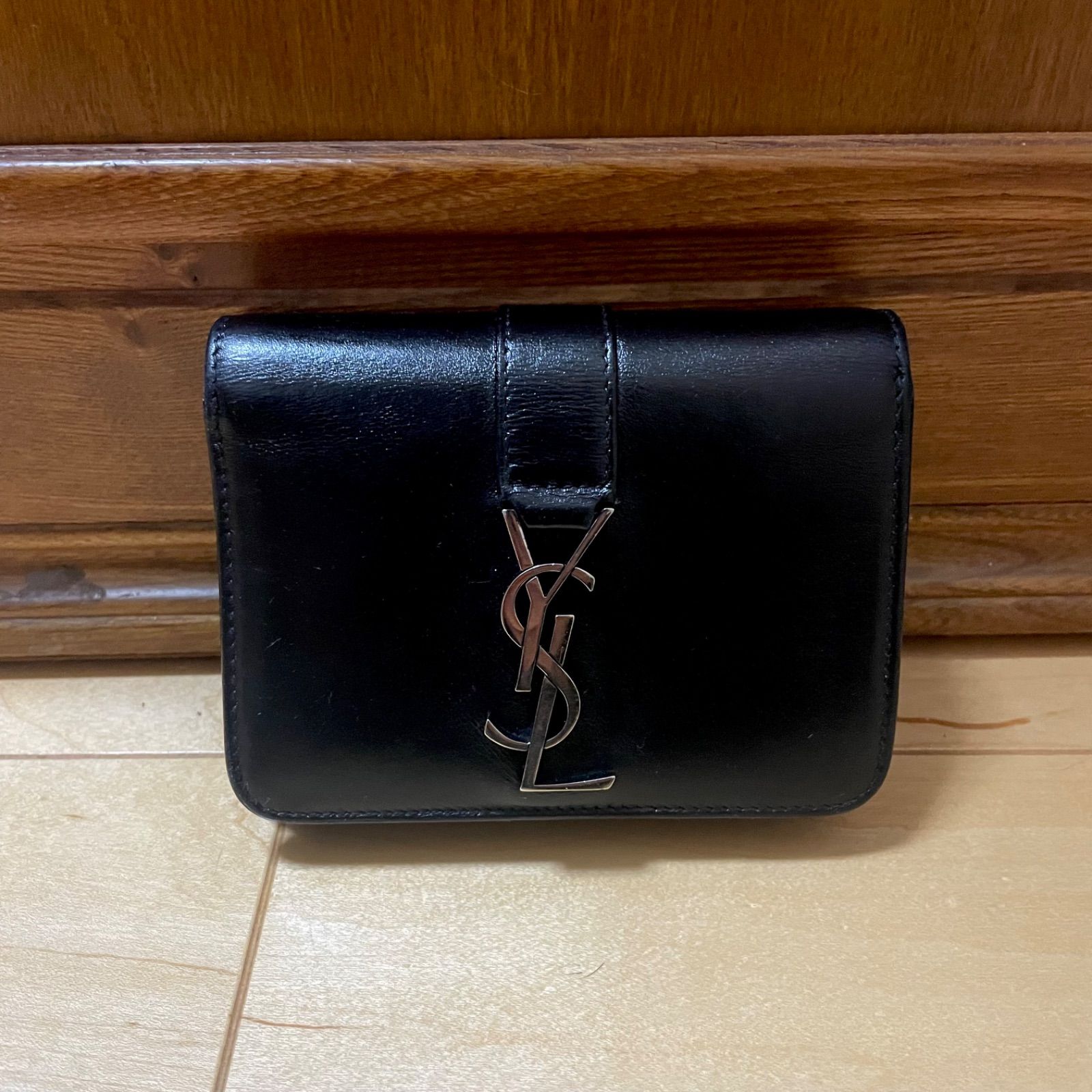 SAINT LAURENT 折り財布 YSL レザー