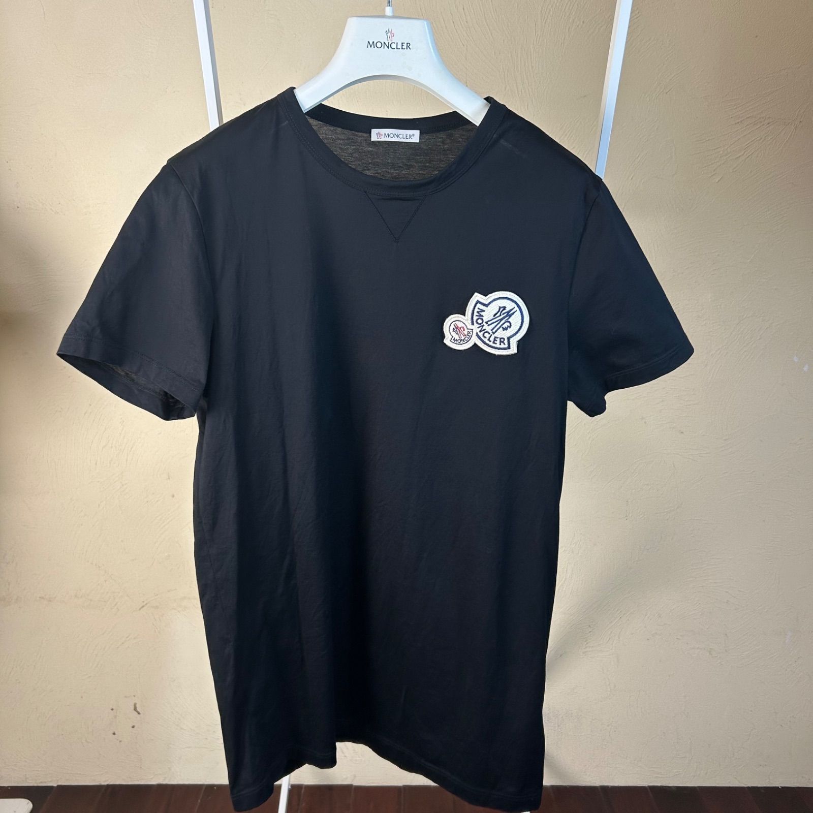 【MONCLER】モンクレール ダブルワッペン 半袖 ポロシャツ ネイビー M モンクレール】半袖 ポロシャツ ネイビー ダブルワッペン M QRコード