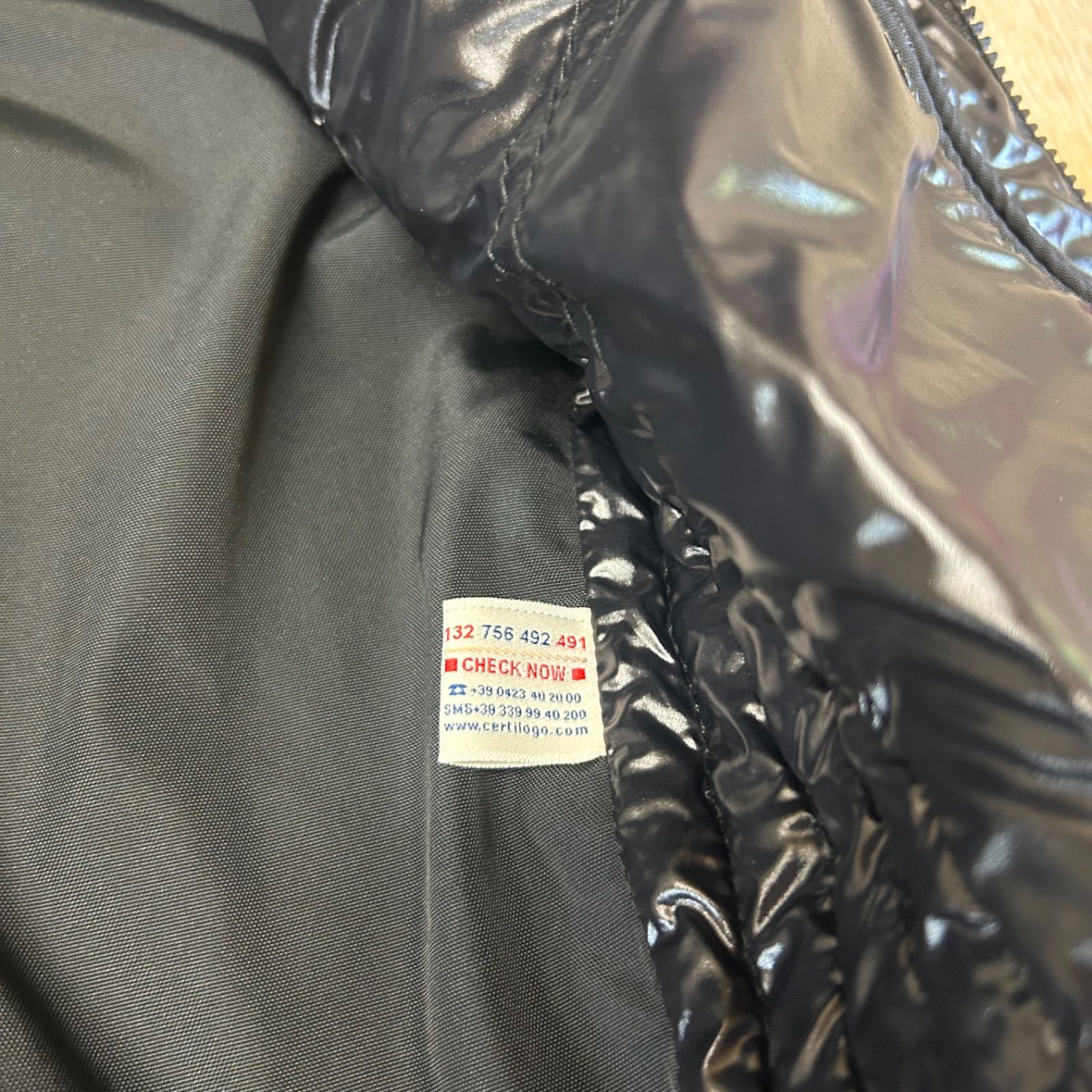 未使用級】 MONCLER モンクレールライダースジップジャケット黒0