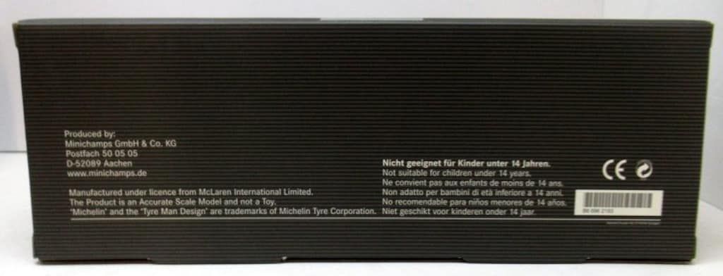 Mercedes-Benz Collection 1|18 MINICHAMPS|ディーラーBOX B66962193 McLaren Mercedes MP4-17D 5 David Coulthard