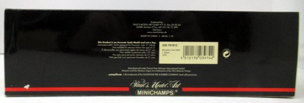 Paul sModelArt 1|18 MINICHAMPS|McLaren COLLECTION 530 761812 McLAREN FORD M23 MASS 1976 12