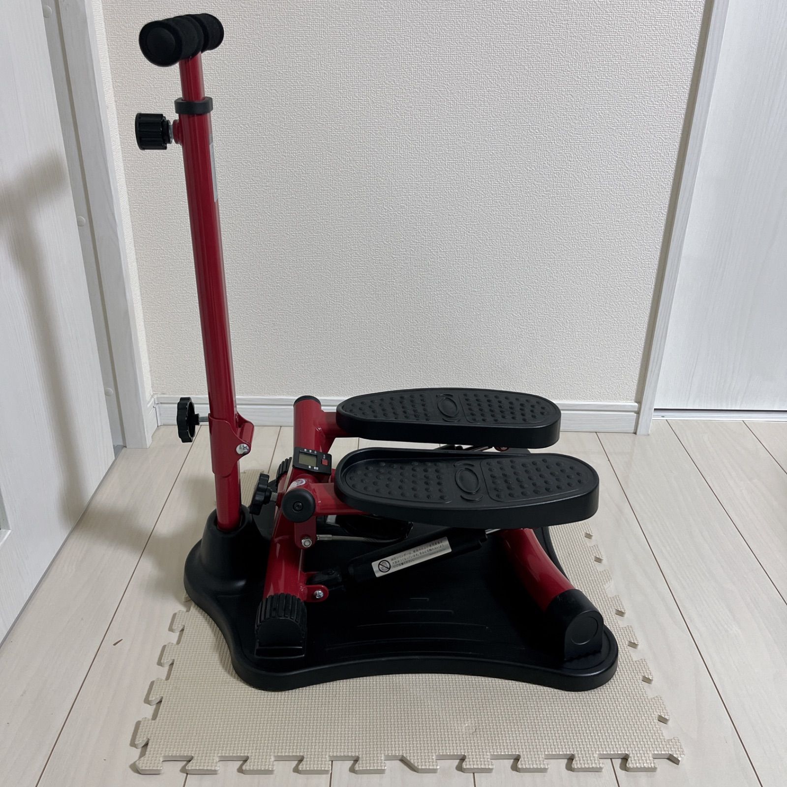 美品】健康ステッパー ナイスデイ 公式 NH-1R レッド 専用ハンドル付