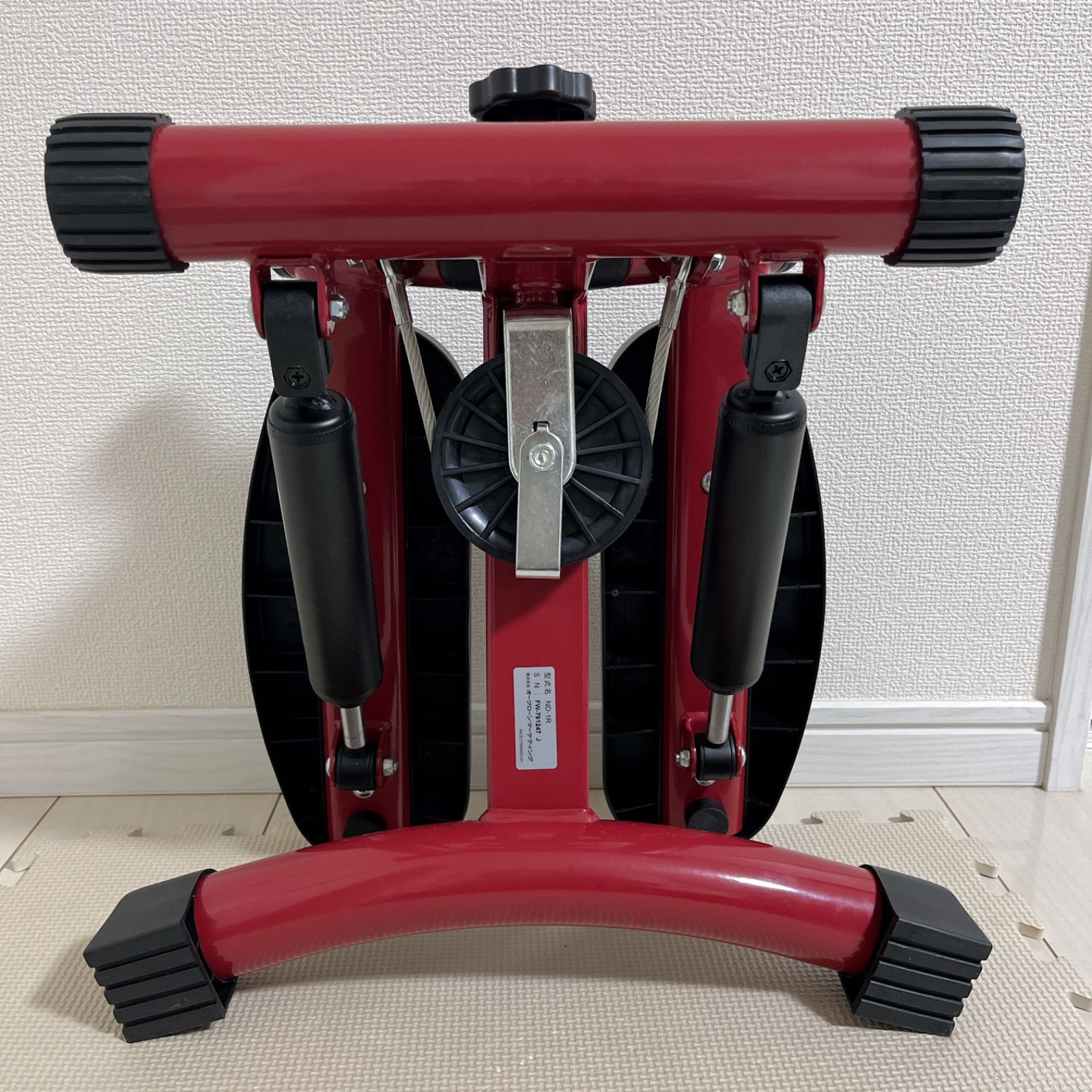 美品】健康ステッパー ナイスデイ 公式 NH-1R レッド 専用ハンドル付