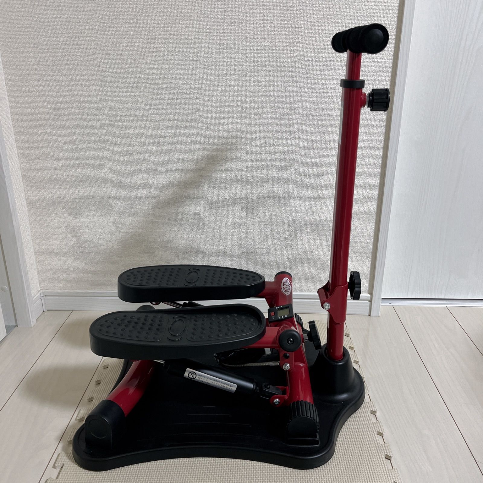 美品】健康ステッパー ナイスデイ 公式 NH-1R レッド 専用ハンドル付