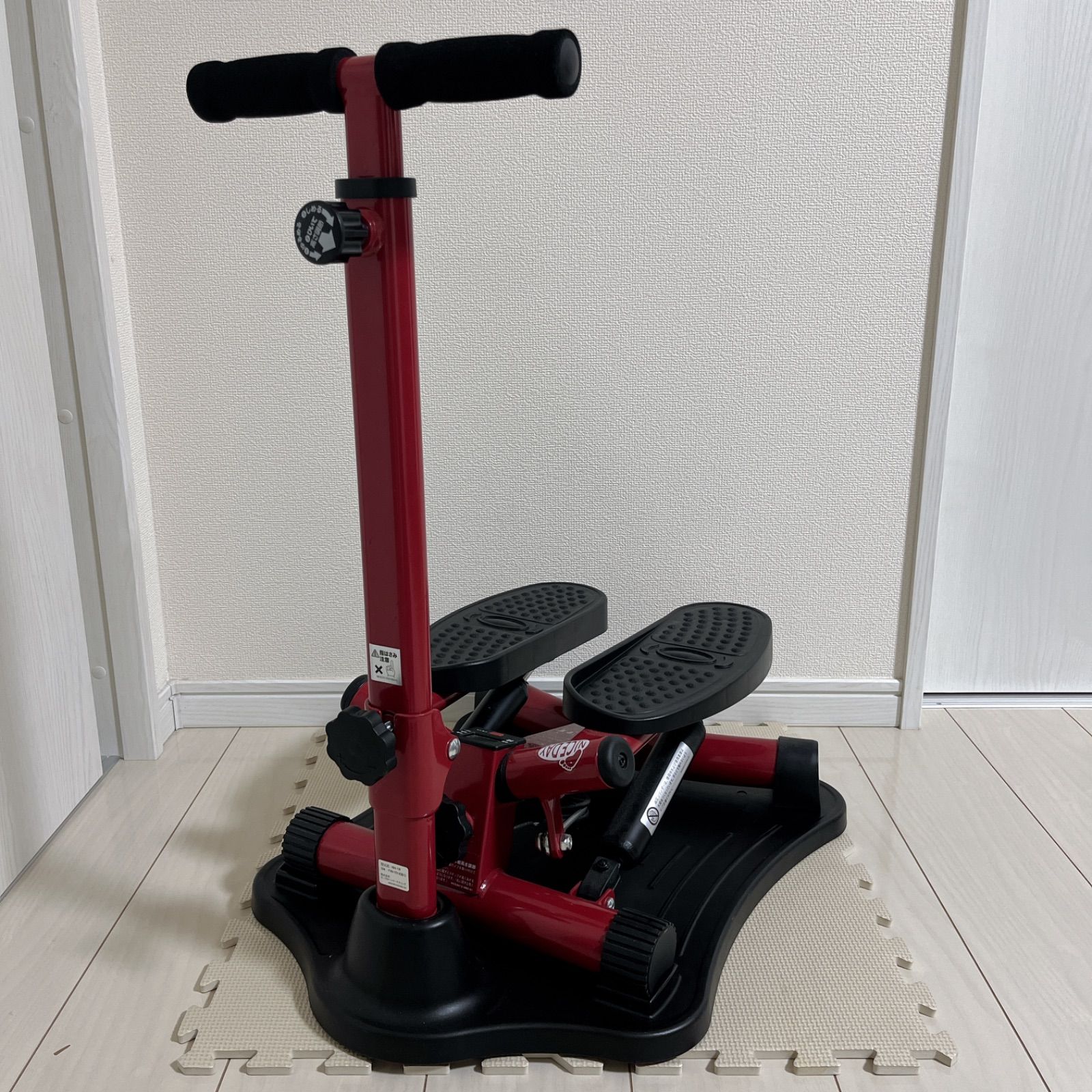 美品】健康ステッパー ナイスデイ 公式 NH-1R レッド 専用ハンドル付
