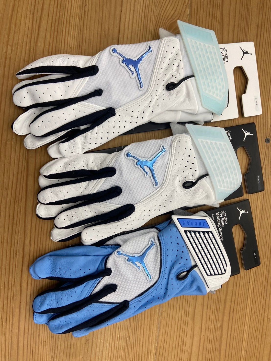 ジョーダン バッティング手袋 両手用 大人用 フライ エリート 428 ユニバーシティブルー JD 1101