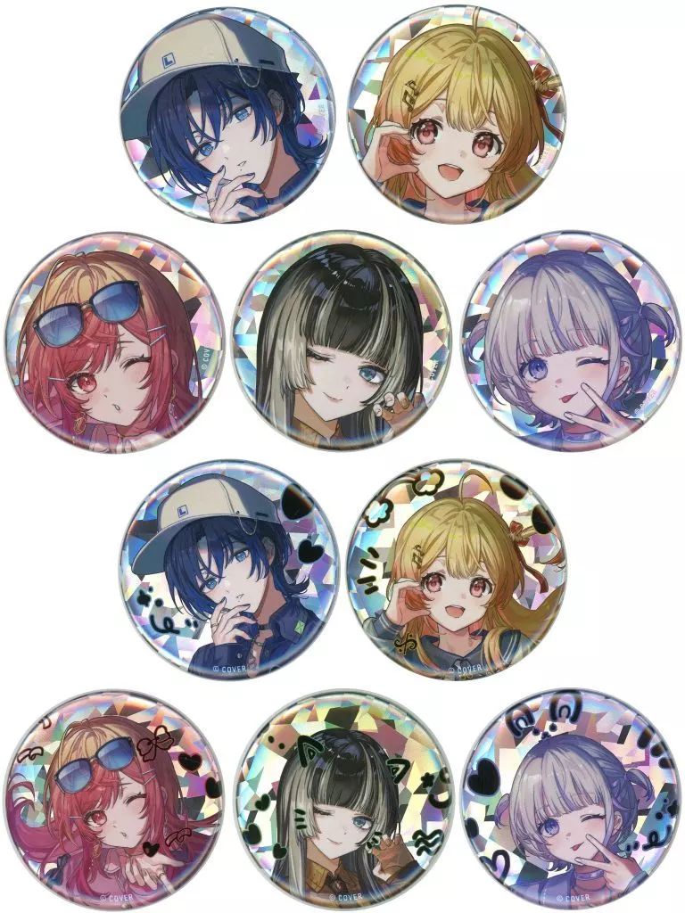 中古】バッジ・ピンズ 全10種セット 「バーチャルYouTuber ホロライブ