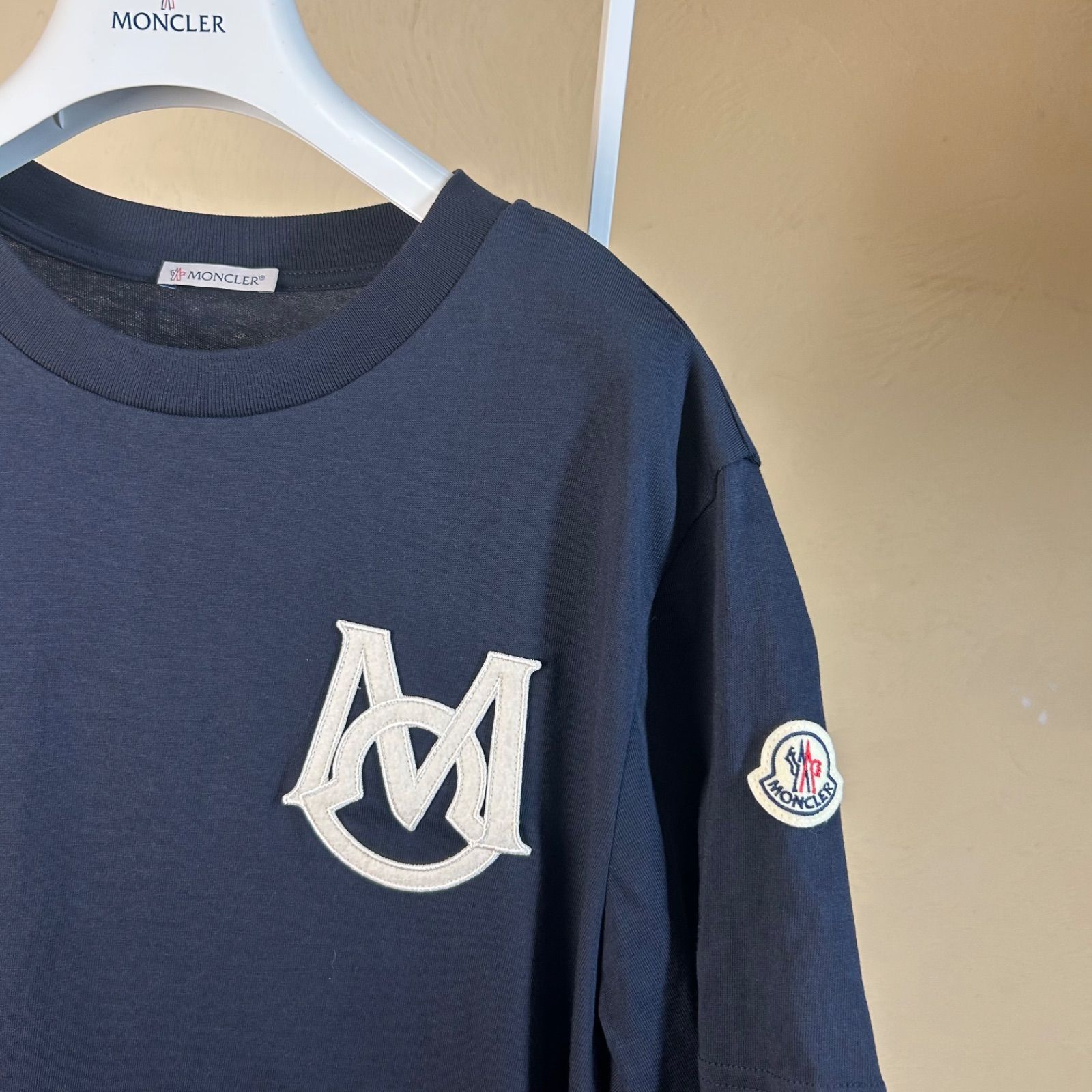 極美品】 MONCLER モンクレール半袖TシャツネイビーM-最大50%OFF
