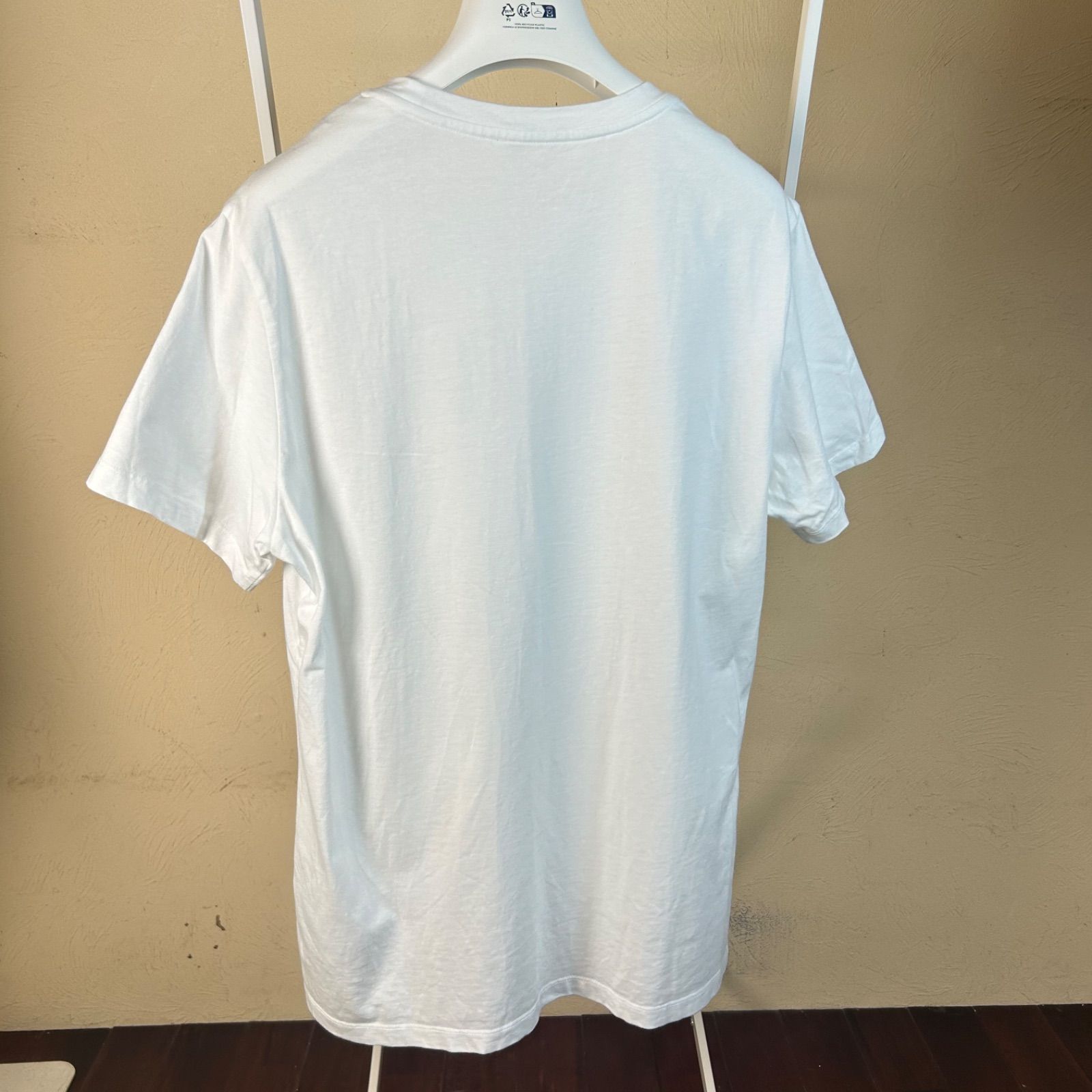 MONCLER モンクレールシルバーロゴ半袖Tシャツ白L