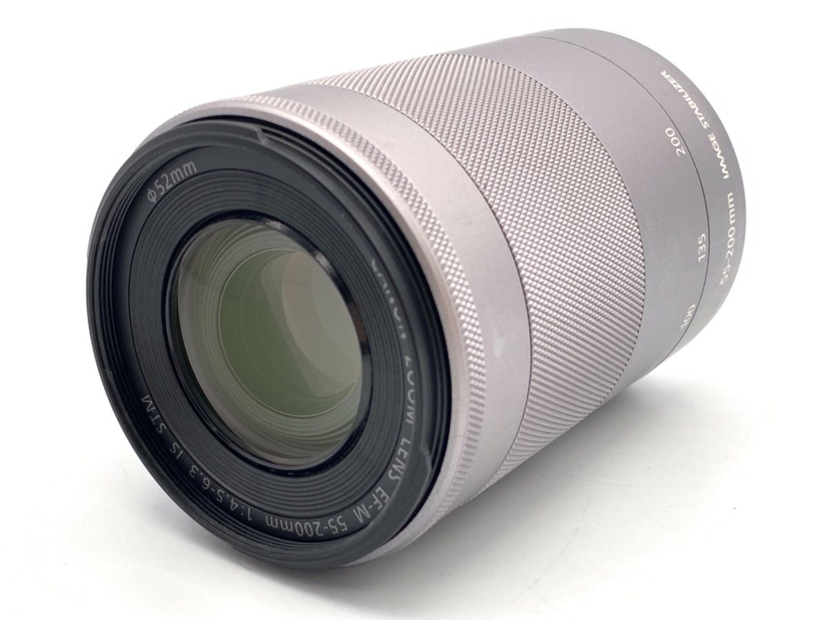 中古】 【並品】 キヤノン EF-M55-200mm F4.5-6.3 IS STM シルバー