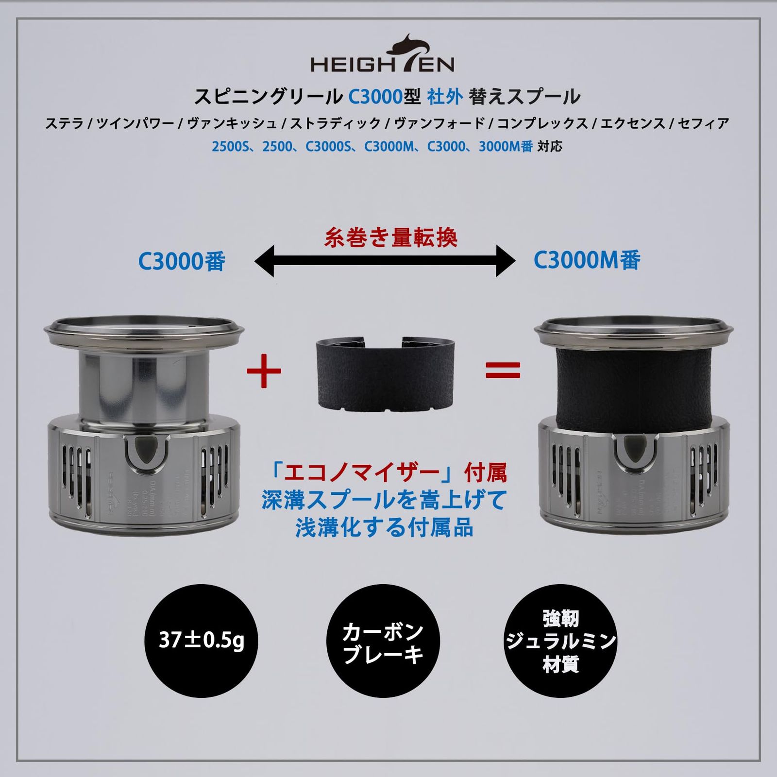 新品 替えスプール C3000 深溝 ステラ/ツインパワー/ヴァンキッシュ