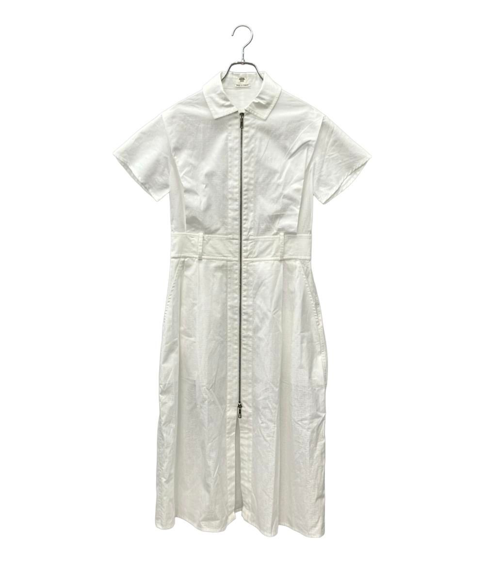 ジップアップ エルメス 半袖 ワンピース レディース SIZE 36 S HERMES