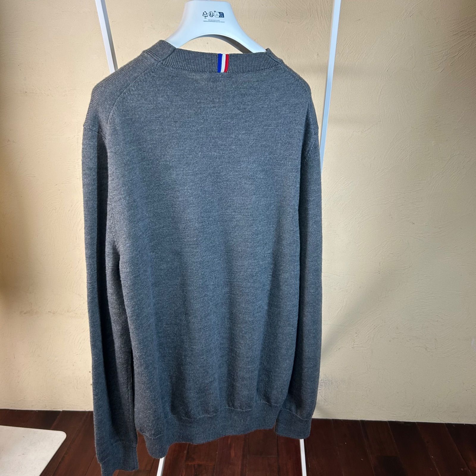 MONCLER モンクレールグレーニットセータートリコロールL