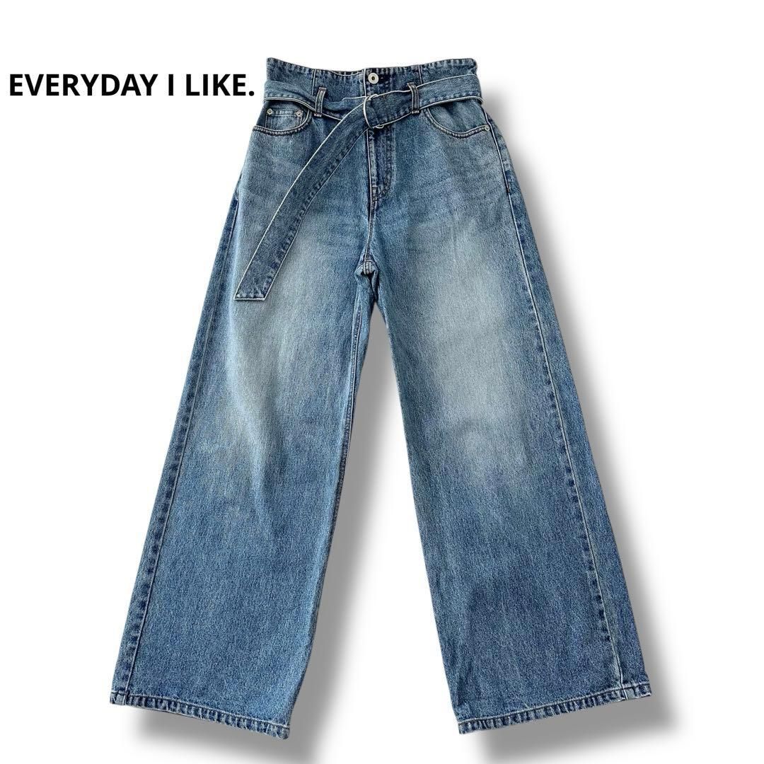 エーピーストゥディオ エブリデイアイライク 23AW ベルテッドジーンズ M 38 サイズ AP STUDIO EVERYDAY I LIKE