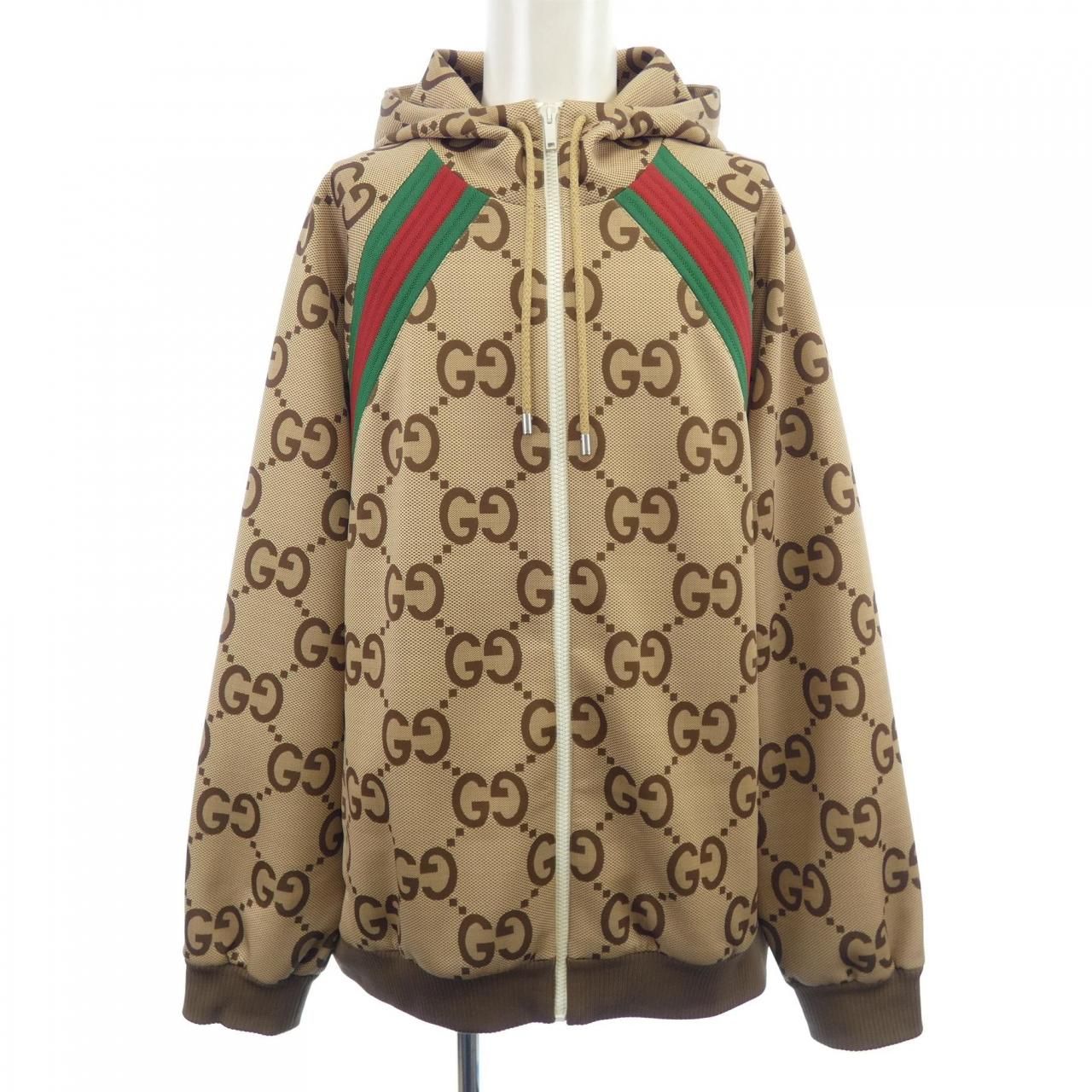 グッチ GUCCI ウェブ ストライプ付き ジャンボ GG ジップジャケット