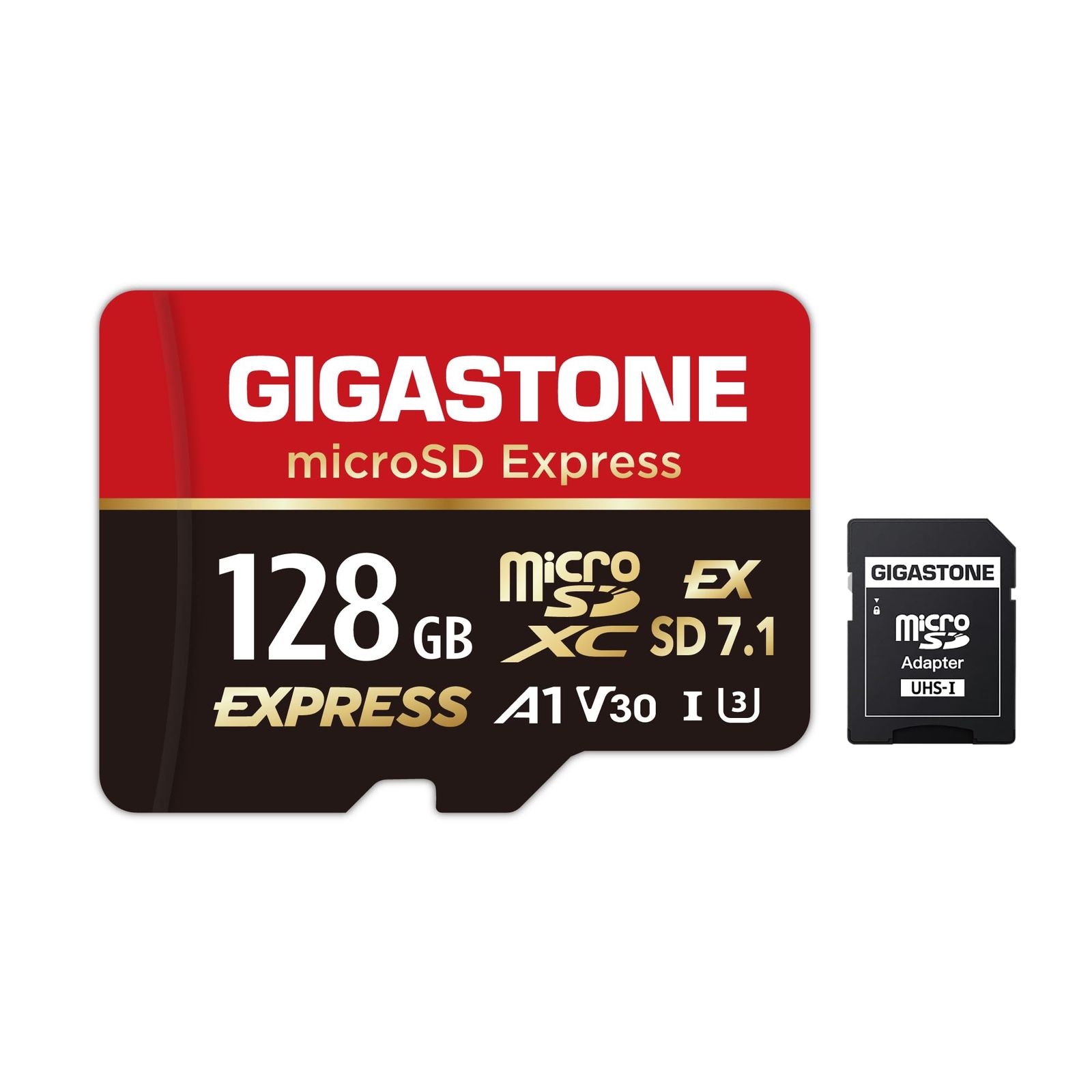 Nintendo Switch 2動作 済 GIGASTONE microSD Express microSDカード 128GB SD7.1 読み取り速度 書き込み速度最大 880 500MB s A1 V30 U3