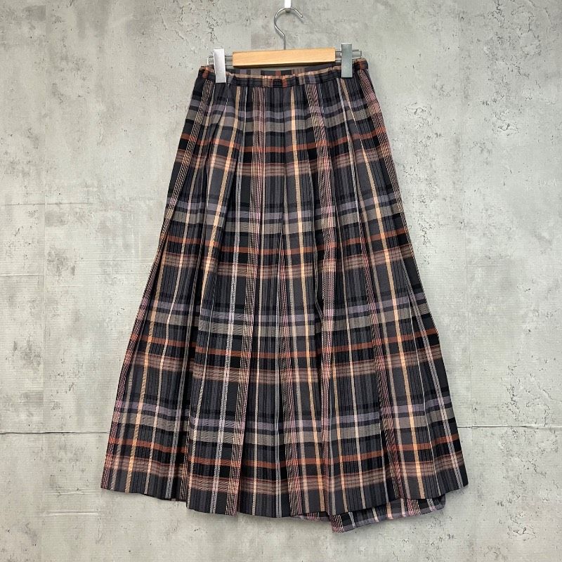 URBAN RESEARCH DOORS 美品 Mサイズ プリーツロングスカート チェック
