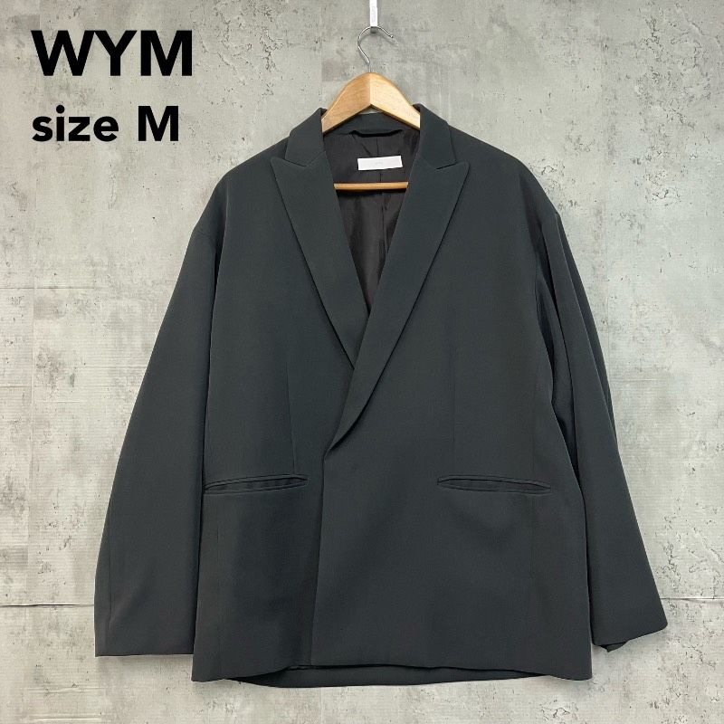 WYM LIDNM ミニマルダブルジャケット M チャコール系 オーバーサイズ