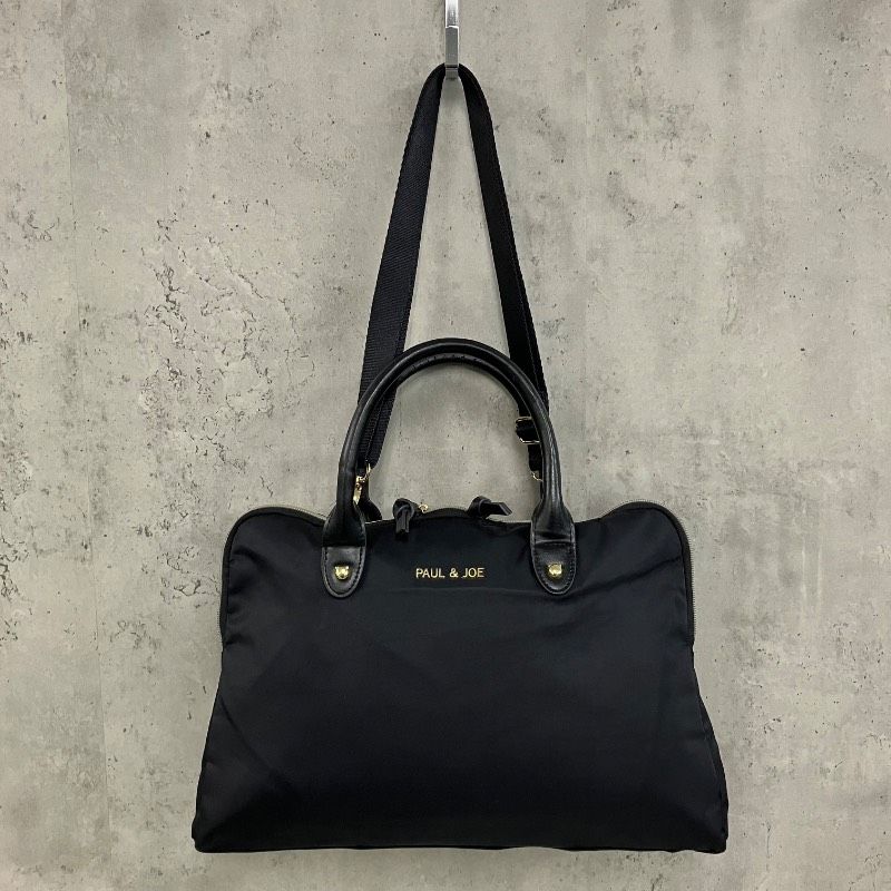 美品】PAUL&JOE ポール&ジョー 2WAY ビジネスバッグ トートバッグ 黒 