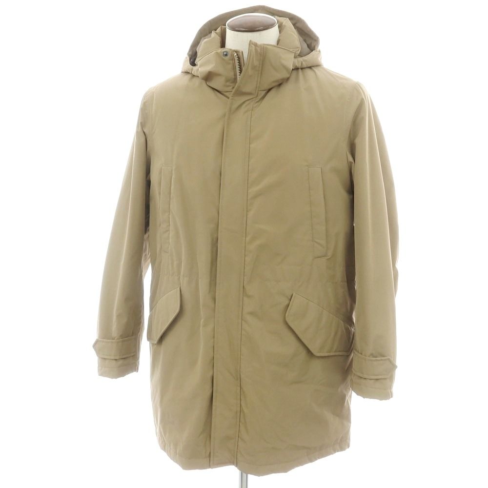 アスペジ ASPESI ポリエステル 中綿 ミリタリーコート ベージュ サイズL メンズ
