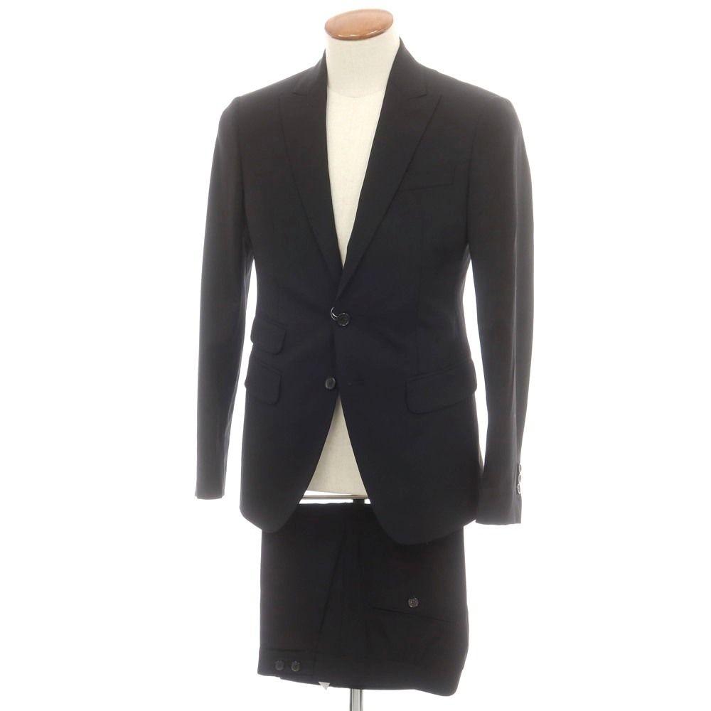 ディースクエアード DSQUARED2 ストレッチ ウール 2つボタンスーツ ブラック サイズ46 メンズ