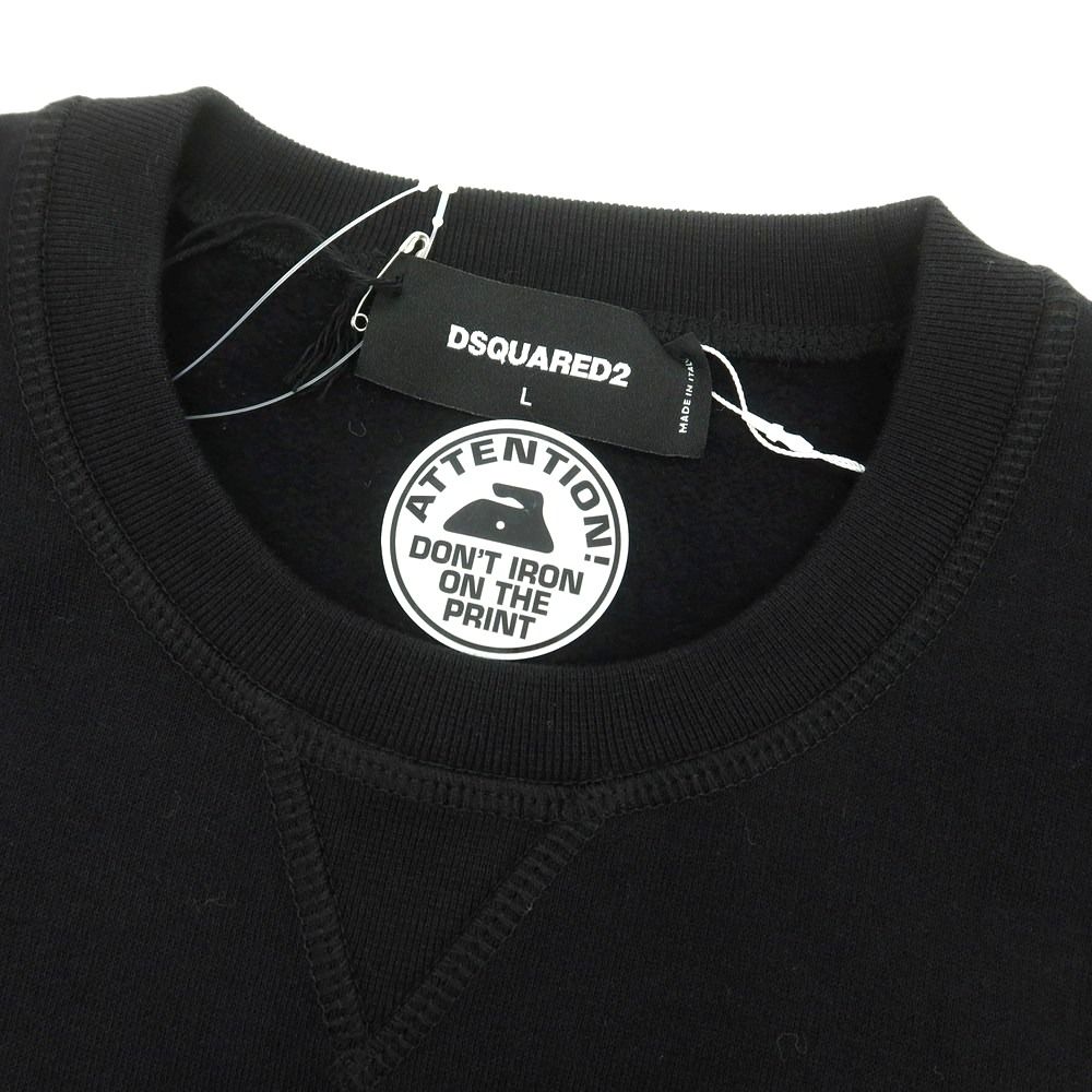 DSQUARED2 ブラック クルーネック トレーナー 楽天市場】【autumn20】ディースクエアード DSQUARED2 長袖