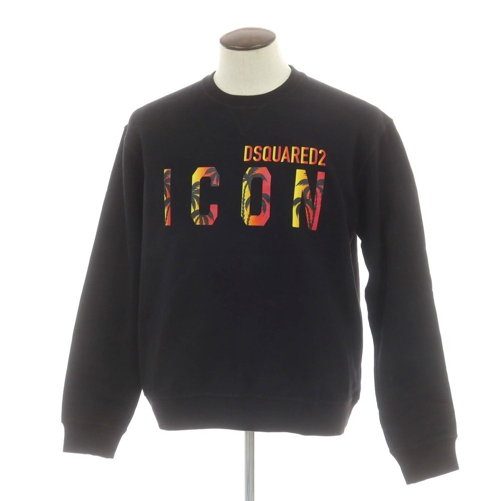 DSQUARED2 ブラック クルーネック トレーナー DSQUARED2 ブラック クルーネック トレーナー DSQUARED2 ディー