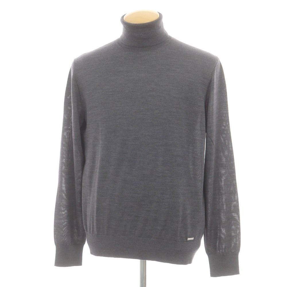 ディースクエアード DSQUARED2 ハイゲージ ウール タートルネック プルオーバーニット グレー サイズM メンズ