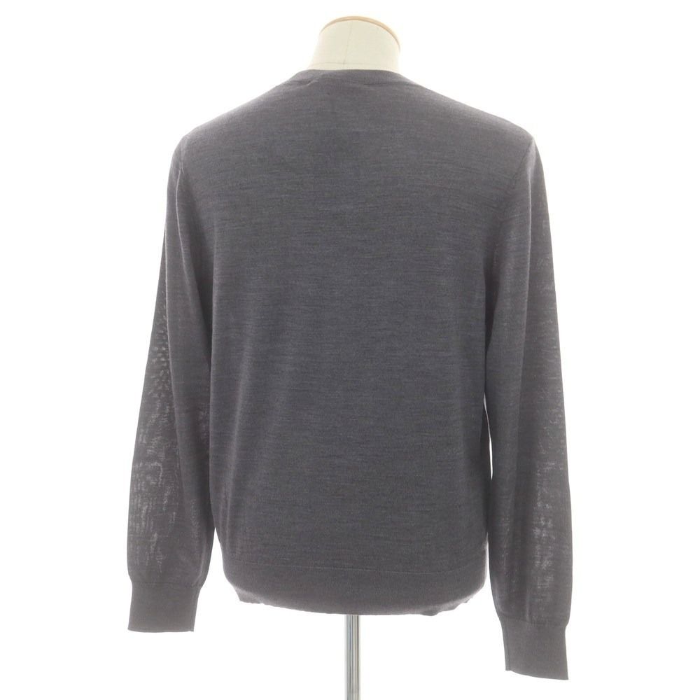 ディースクエアード DSQUARED2 ハイゲージ ウール クルーネック プルオーバーニット グレー サイズM メンズ