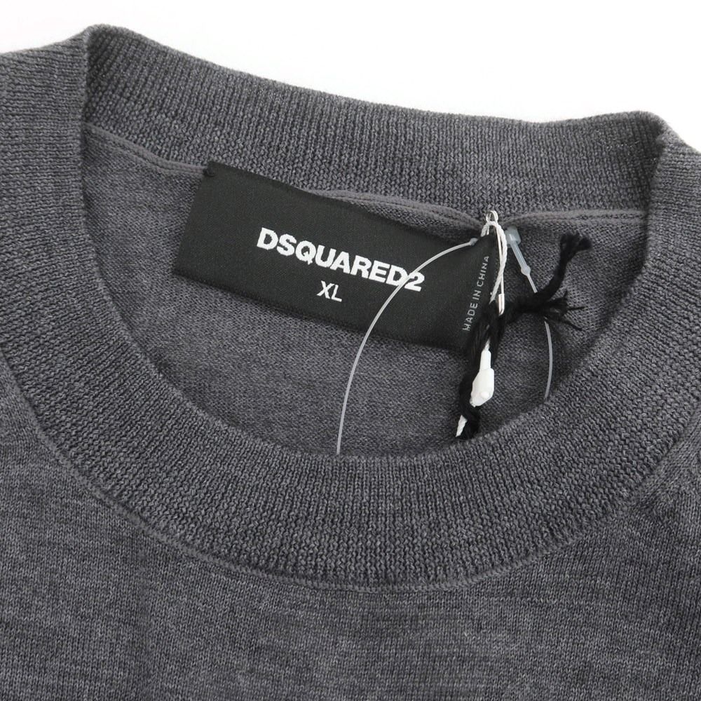 新品】ディースクエアード DSQUARED2 ハイゲージ ウール クルーネック