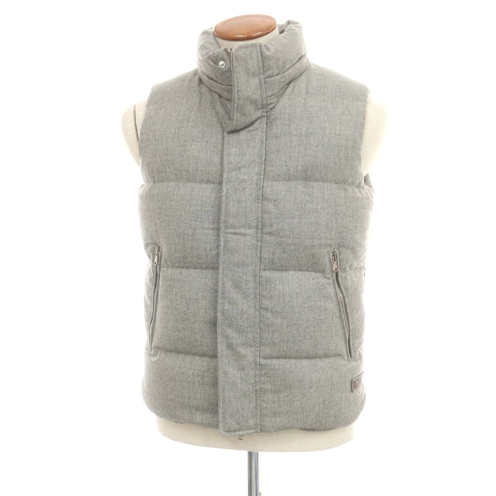 タトラス TATRAS ウールカシミヤ ダウンベスト グレー サイズ2 メンズ