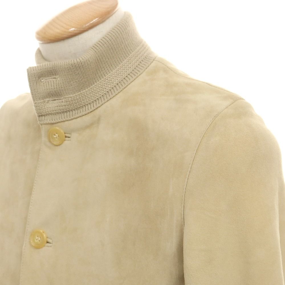 チンクアンタ Cinquanta ラムレザースエード ヴァルスタリーノブルゾン ベージュ サイズ42 メンズ