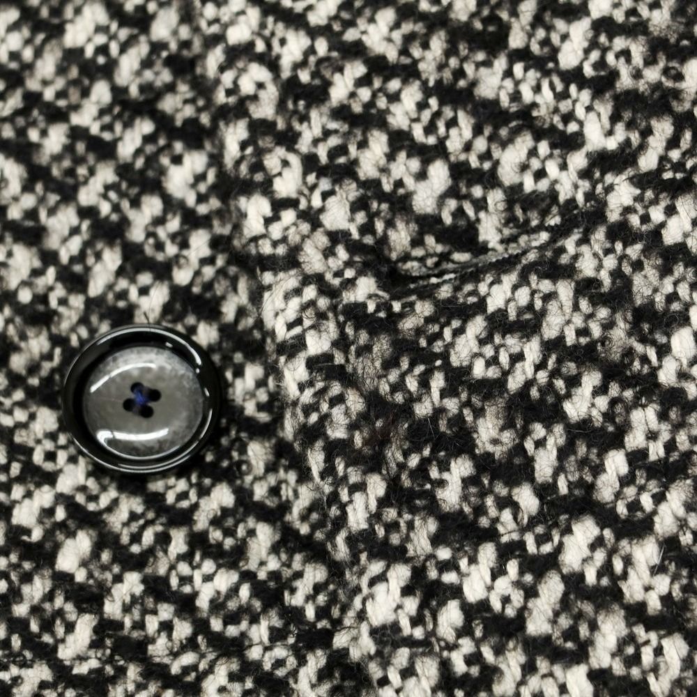 ダブルブレストコート ブラックxホワイト