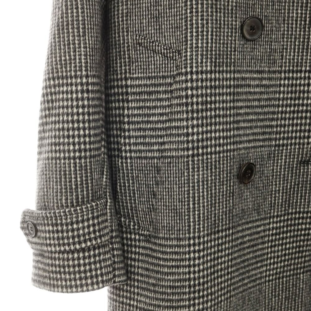 MACKINTOSH チェック柄 ダブルブレストコート 中古】マッキントッシュ Mackintosh ウール グレンチェック ベルテッド