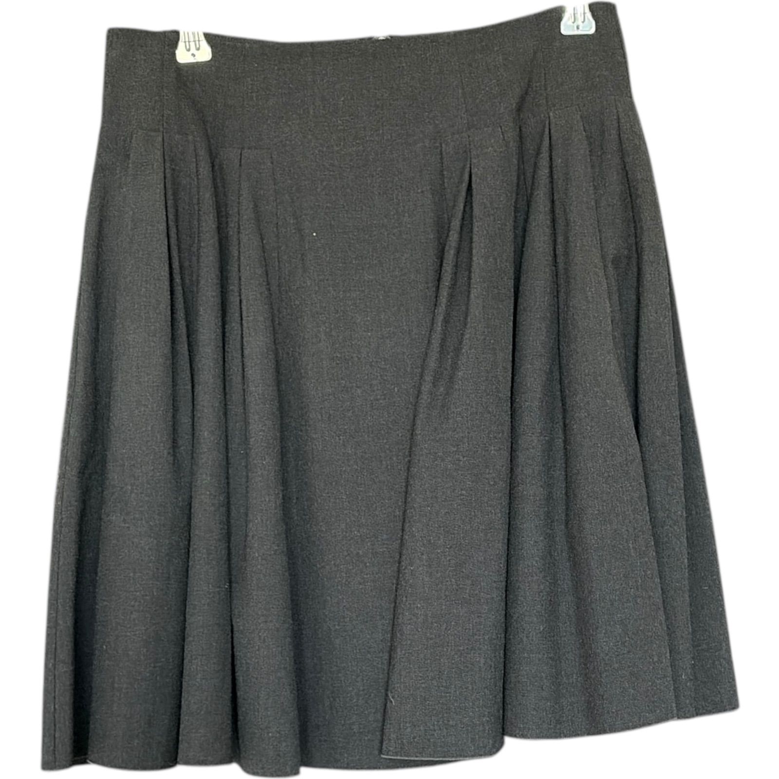 美品FOXEY フォクシー スカート Irips Flare 38 グレー