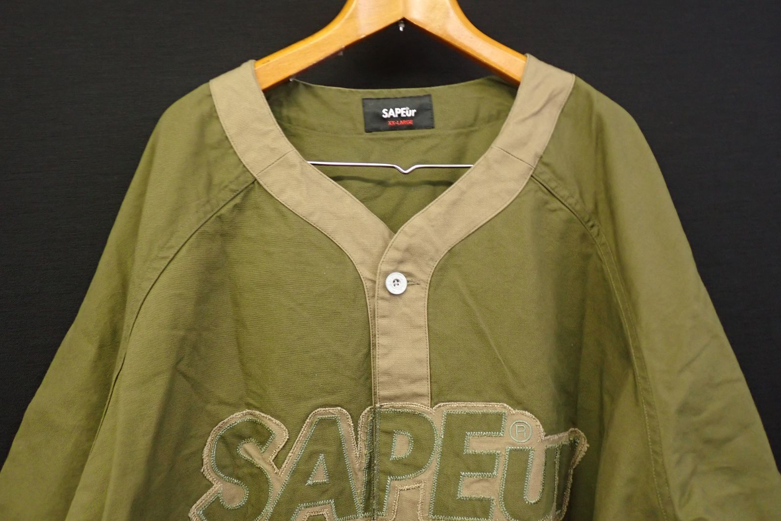 □82 SAPEur OD Duck Shooting Shirt Baseball サプール シャツ □82 SAPEur OD Duck Shooting Shirt Baseball サプール シャツ