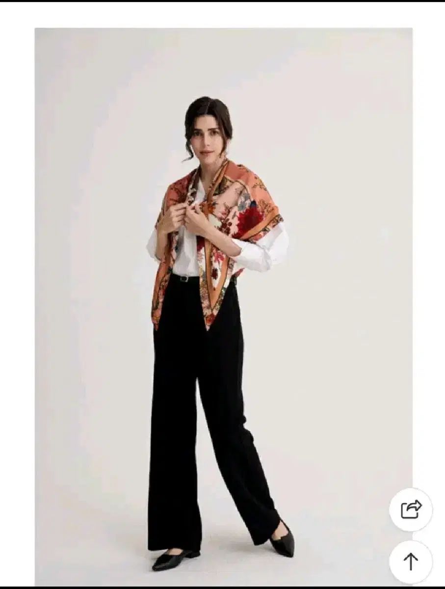 カシミアウールシルク 三角マフラー